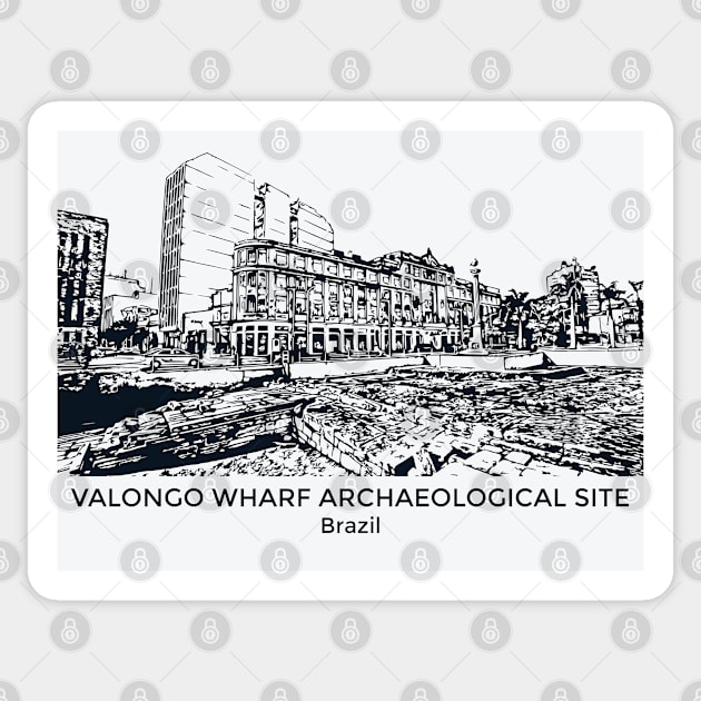 Valongo Wharf Archaeological Site - Brazil Sticker by Lakeric